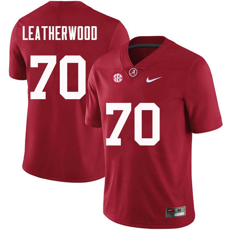 Alabama Crimson Tide Men's Alex Leatherwood #70 Crimson NCAA Nike Authentic Stitched College Football Jersey YB16L76GQ